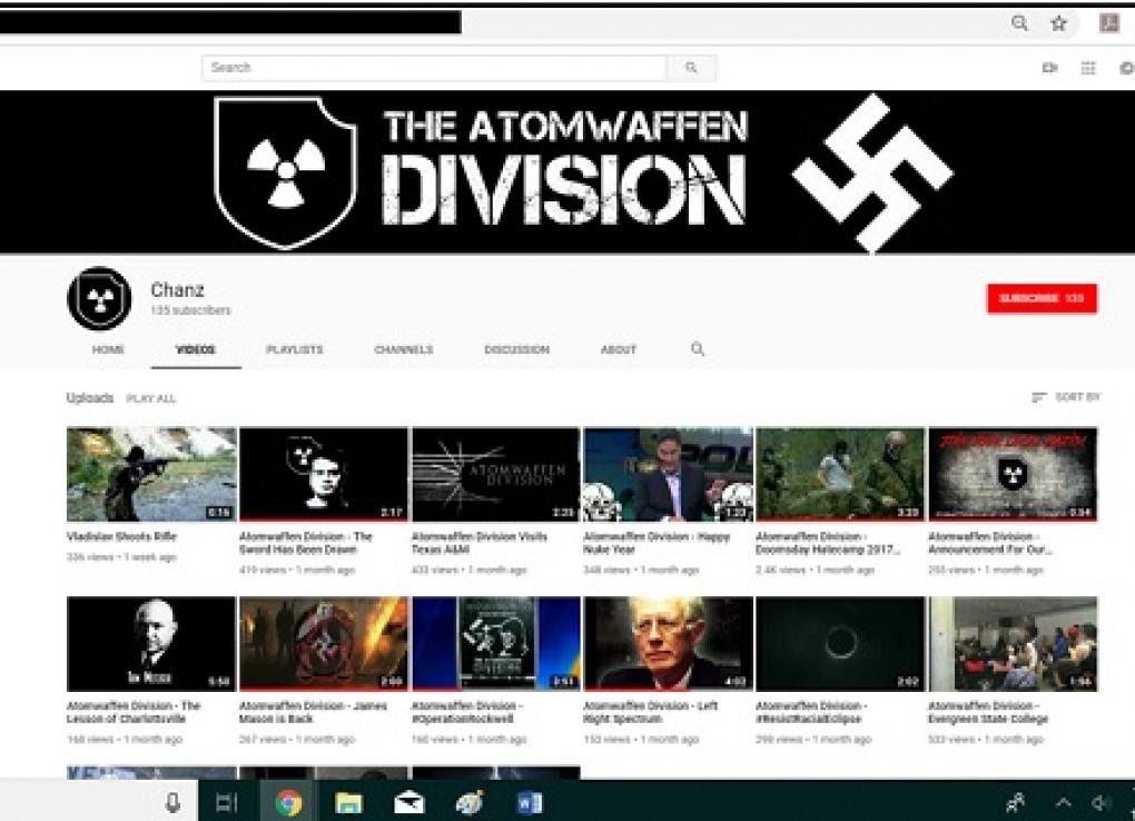 Сторінка Atomwaffen Division